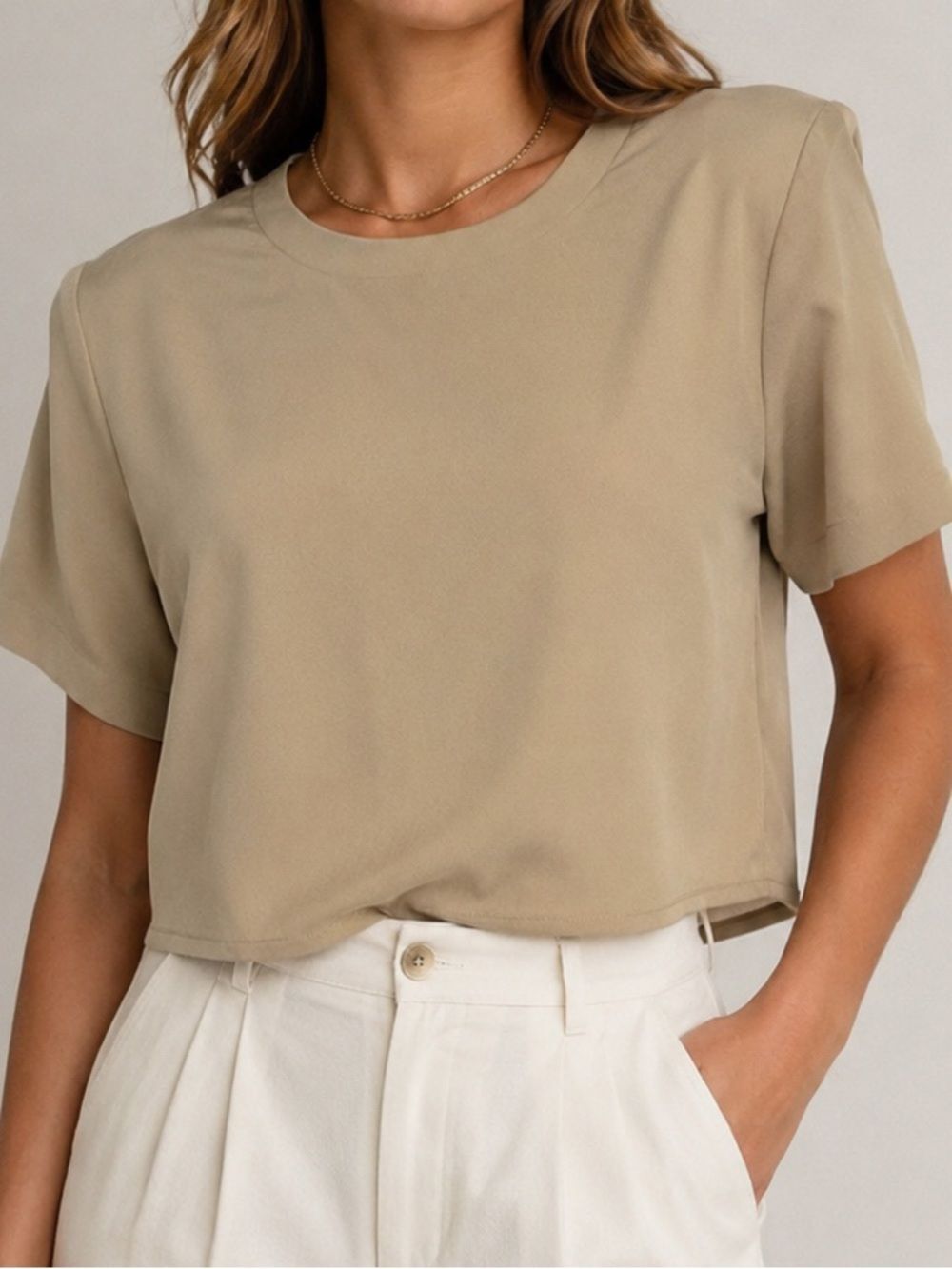 TR Bentley Vintage Blouse with Shoulder Pads